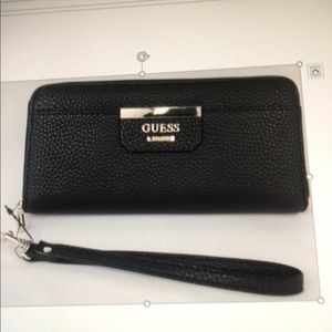 GUESS Genuine “BOBBI” SLG Large ZIP Around Clutch